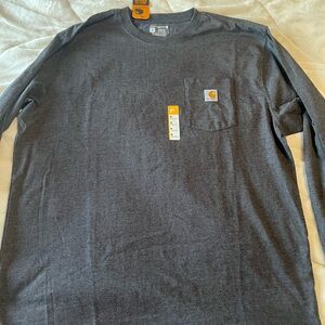 Carhartt Men's Charcoal Long Sleeve Tee